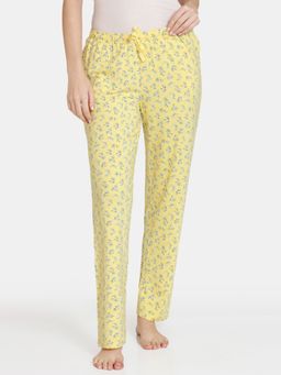 Zivame - Wildflower Fields Knit Cotton Pyjama - Samoan Sun Yellow