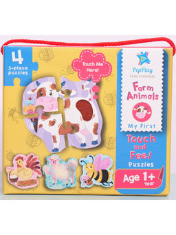PepPlay - My First Touch & Feel Puzzles - Farm Animals (Medium)