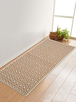 Saral Home - Cotton Multipurpose Runner-Brown-50X130 Cm