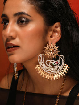 Suhani Pittie - Sun Beam And Pearl Cloud Stud Earrings