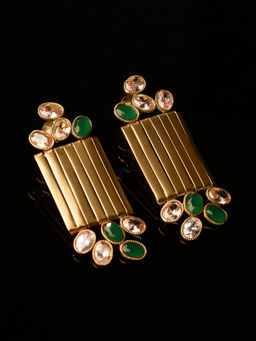 Suhani Pittie - Astral Shield Gold Ribbon Earrings