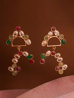 Suhani Pittie - Gold Plated Rainbow Earrings