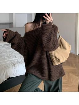 MISS MOSA BY AKANKSHA - Elisa Luxe Sweater Brown