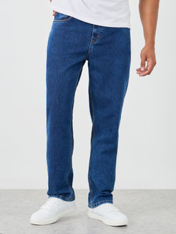 Styli - Blue Men Cloud Wash Relaxed Fit Jeans