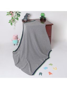 Yellow Apple - Baby Blankets for New Born Babies-Navy Blue