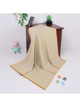 Yellow Apple - Baby Blankets for New Born Babies-Grey