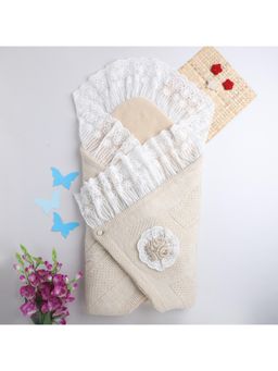 Yellow Apple - Baby Blankets for New Born Babies-Beige