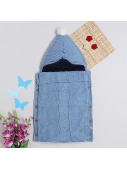 Yellow Apple - Baby Blankets for New Born Babies-Blue