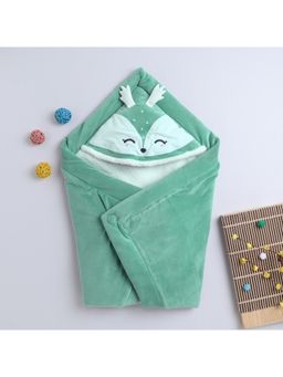 Yellow Apple - Baby Blankets for New Born Babies-Green