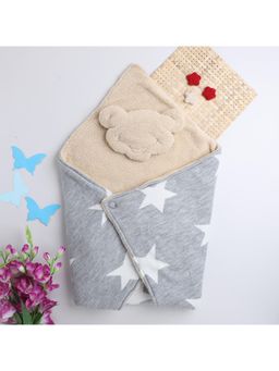 Yellow Apple - Baby Blankets for New Born Babies-Grey