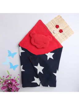 Yellow Apple - Baby Blankets for New Born Babies-Navy Blue