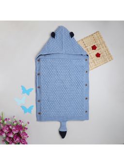 Yellow Apple - Baby Blankets for New Born Babies-Blue