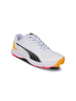 Puma - Unisex White 24 FH Rubber Wide Fit Cricket Shoes