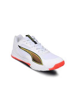 Puma - Unisex White Accelerate Pro 4 Game On Indoor Shoes