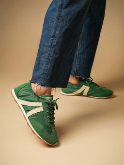 Theater - Women Fuji Green Lace-Up Sneakers