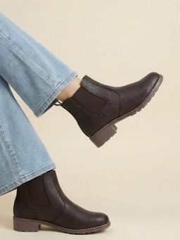 JODYHUB - Women Brown Chelsea Boots