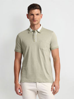 Arrow - Heath Cotton Polo T-Shirt - Green