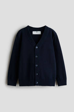 H&M - Boys Blue Fine-Knit Cotton Cardigan