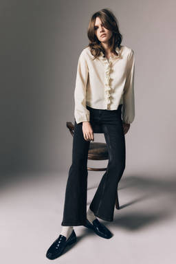 H&M - Women Black Flared High Jeans