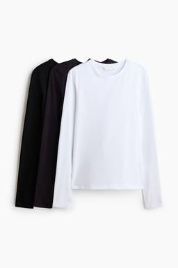 H&M - Women White 3-Pack Jersey Tops
