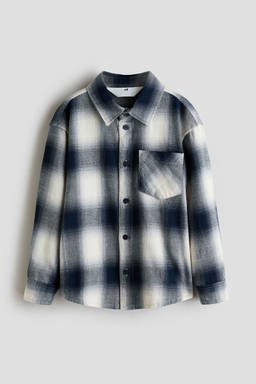 H&M - Boys Grey Cotton Flannel Shirt