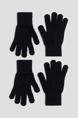 H&M - Girls 2-Pack Touchscreen Gloves (8-14 Years)