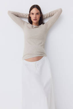 H&M - MAMA Ribbed Jersey Top