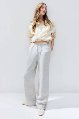 H&M - Women Grey Wide Joggers