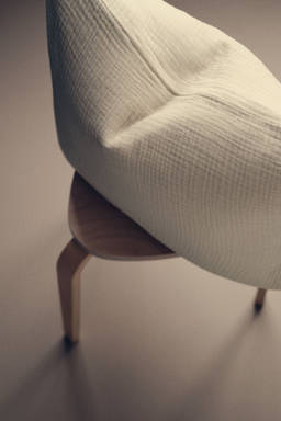 H&M - Beige Cotton Muslin Pillowcase