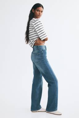 H&M - Women Blue Straight High Jeans