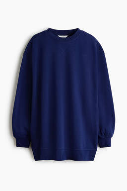 H&M - Women Navy Blue Oversized Sweatshirt