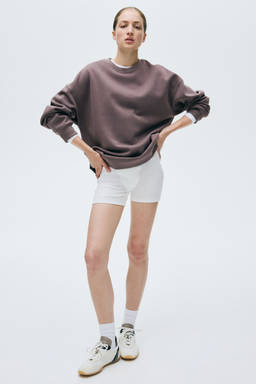 H&M - Women Purple Oversized Sweatshirt