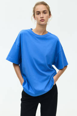 H&M - Women Blue Oversized T-Shirt