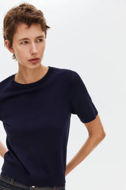 H&M - Women Blue Fine-knit top