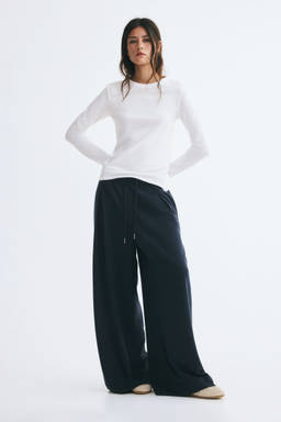 H&M - Women White Fitted Cotton Top