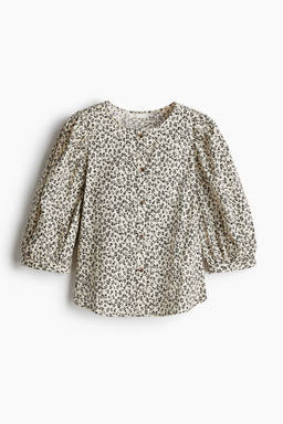 H&M - Women Beige Poplin Blouse