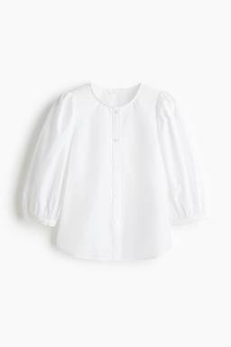 H&M - Women White Poplin Blouse