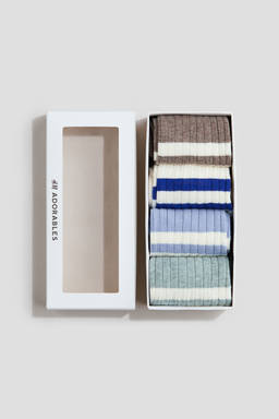 H&M - Kids Brown 4-Pack Socks
