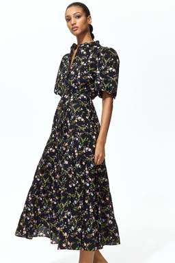 H&M - Women Black Long Cotton Dress