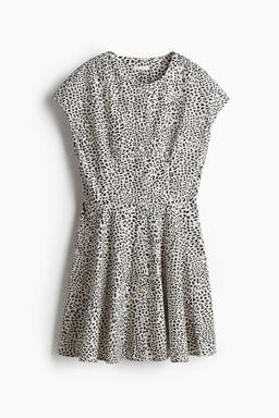 H&M - Button-Front Cotton Dress White