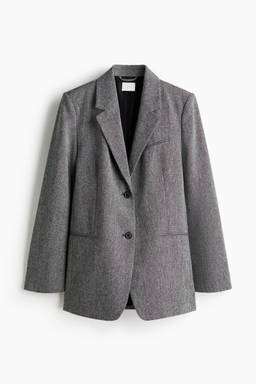 H&M - Women Grey Long Blazer