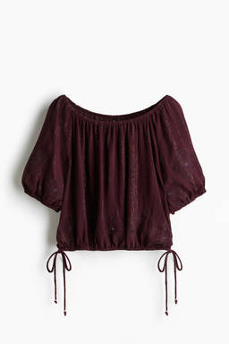 H&M - Shimmering Blouse Red