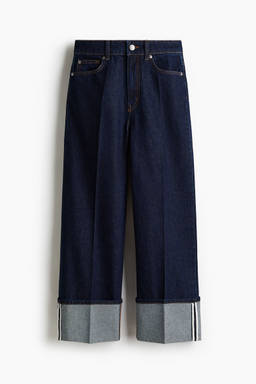 H&M - Women Blue Wide High Ankle Jeans