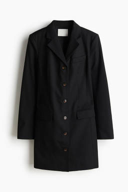H&M - Women Black Twill Blazer Dress