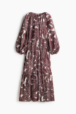 H&M - Oversized Tie-Belt Dress White