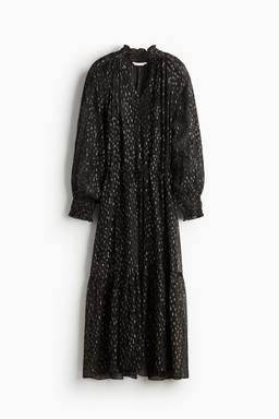 H&M - Women Black Patterned Maxi Dress
