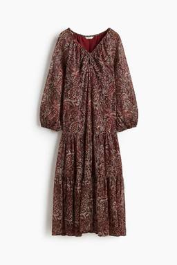H&M - Women Multi-Color Long Chiffon Dress