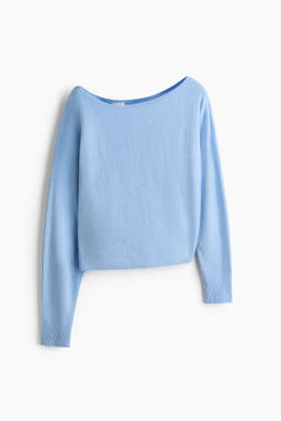 H&M - Women Blue Boat Neck Jumper