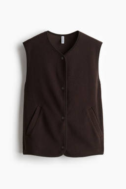 H&M - Women Brown Teddy Gilet