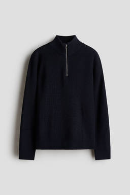 H&M - Boys Blue Half-Zip Jumper